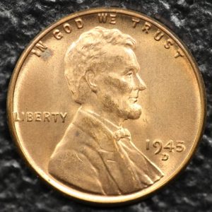 1945-D Lincoln Cent - 00001 -Obv