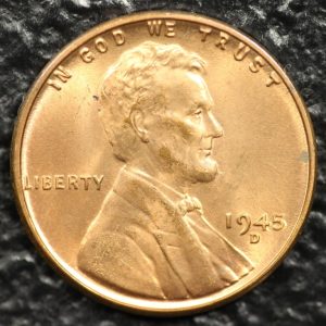 1945-D Lincoln Cent - 00010 -Obv