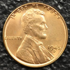 1945-D Lincoln Cent - 00012 -Obv